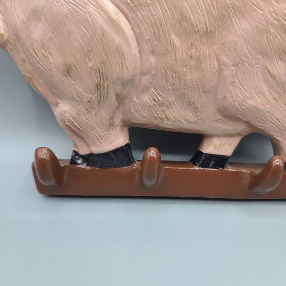 Yozie Mold Ceramic Painted Dirty Pig Key Holder Decor Figure 1983 - Picture 5 of 14